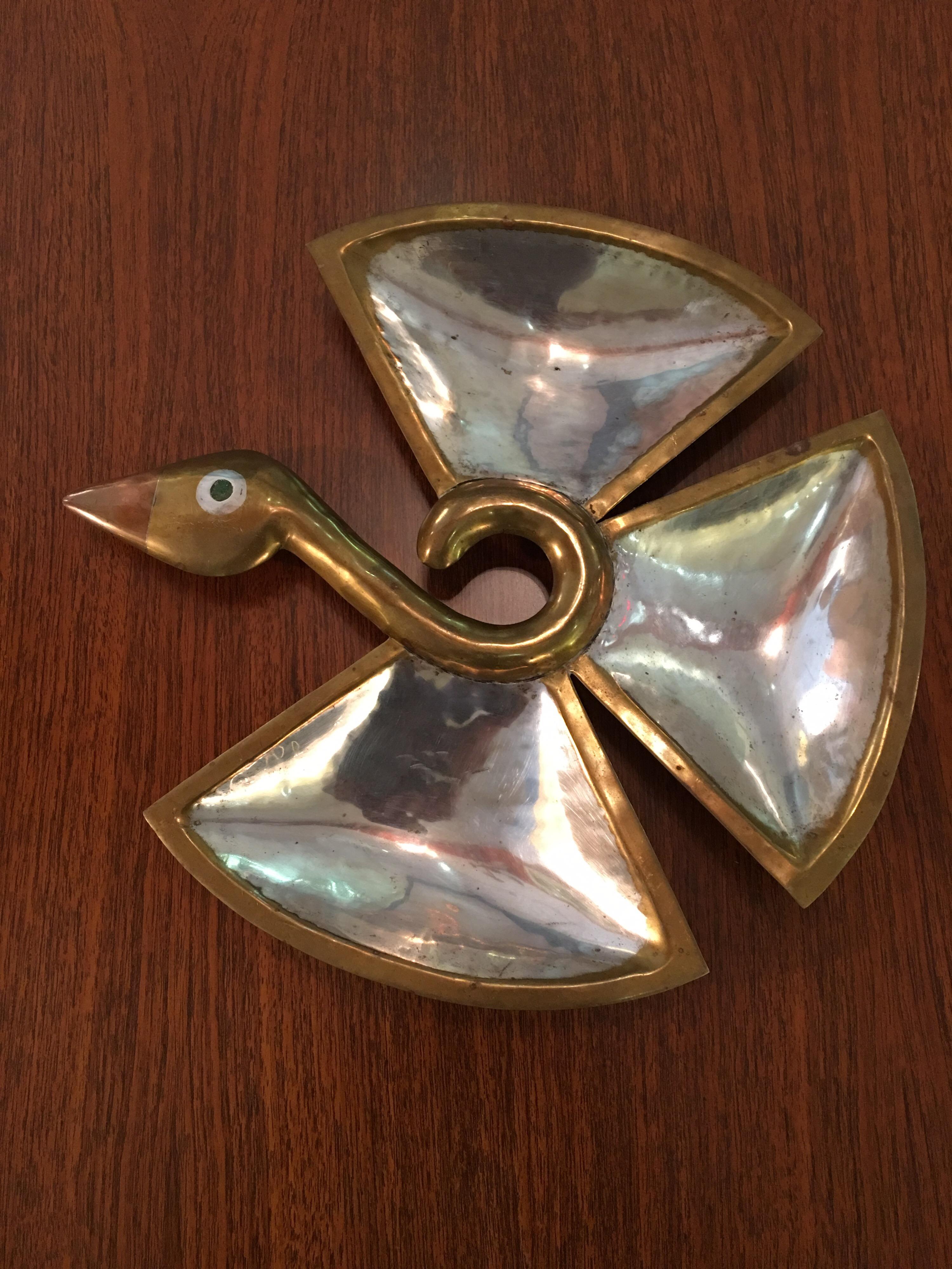 Silver Los Castillo Taxco Mix Metal Bird