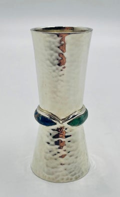 Los Castillo Taxco Verre à shot avec anse libellule en lapis et malachite