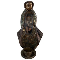 Los Castillos Baby Jesus Inside Mary Holy Water Font, Circa 1930’s