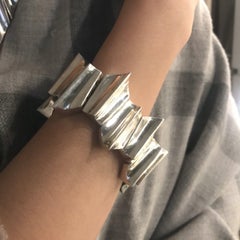Los Castillos Modernist Sterling Silver Bracelet