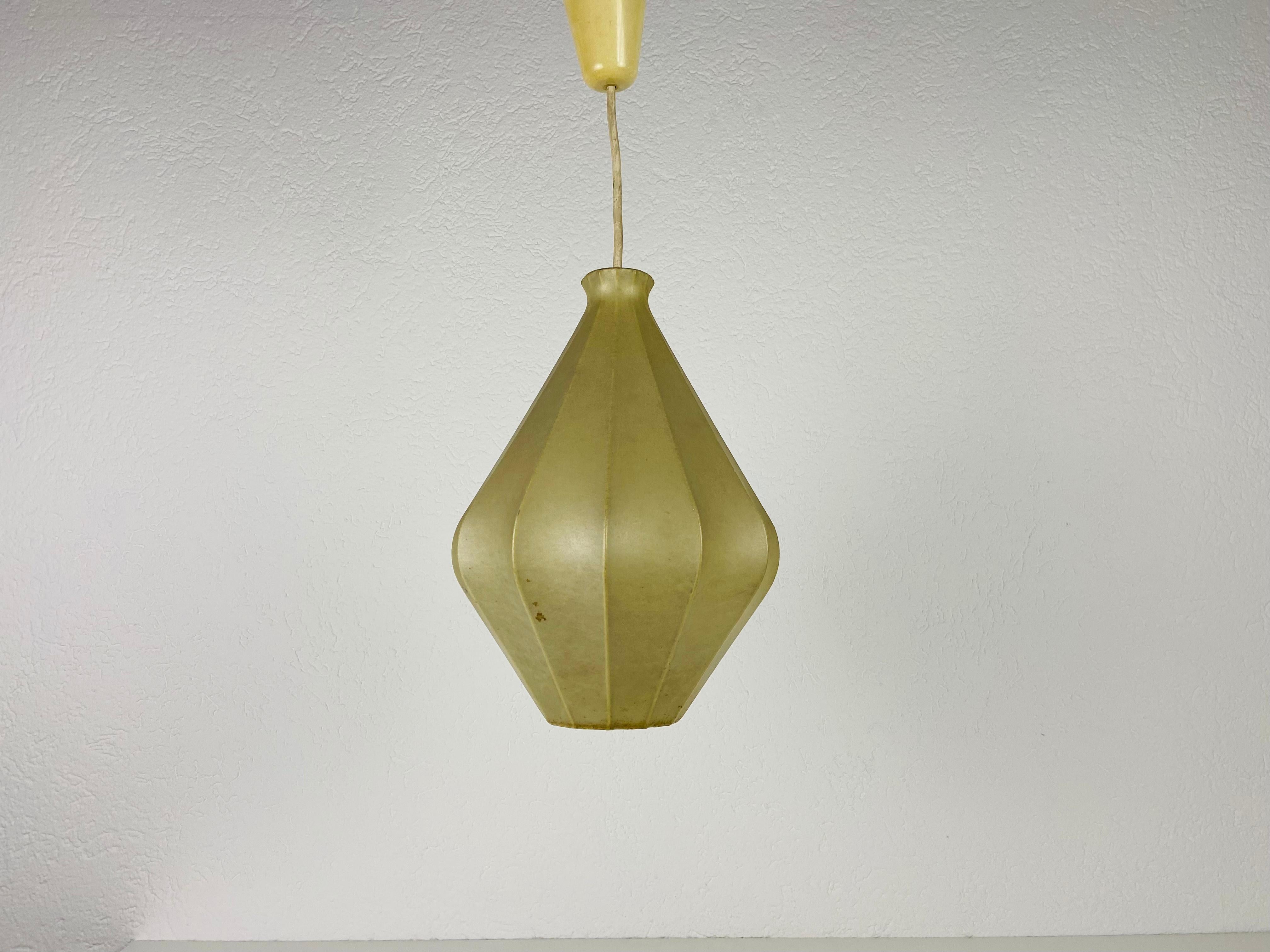 Mid-Century Modern Losange Cocoon Pendant Light in the Style of Achille Castiglioni, 1960s, Italy