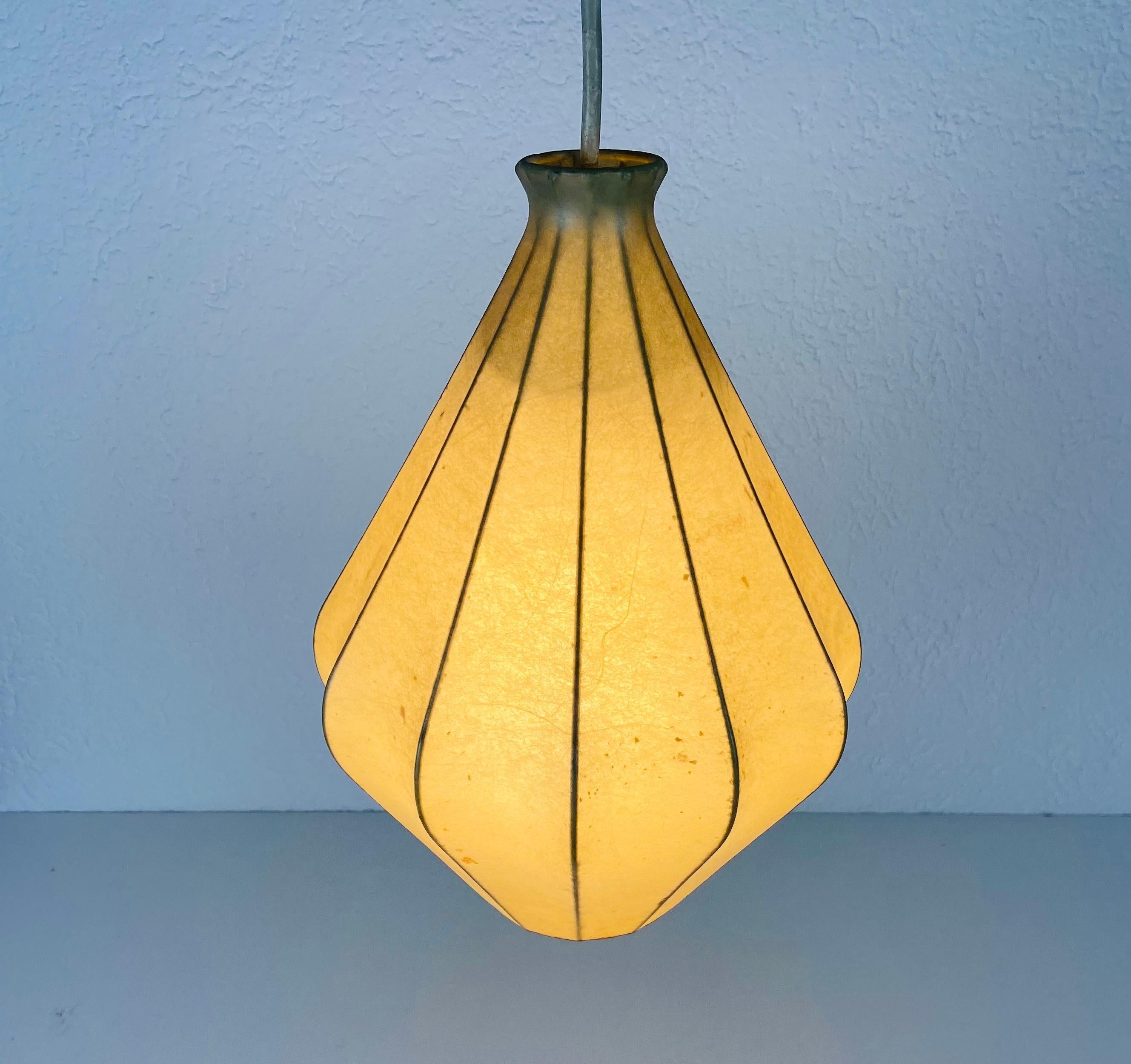 Synthetic Losange Cocoon Pendant Light in the Style of Achille Castiglioni, 1960s, Italy