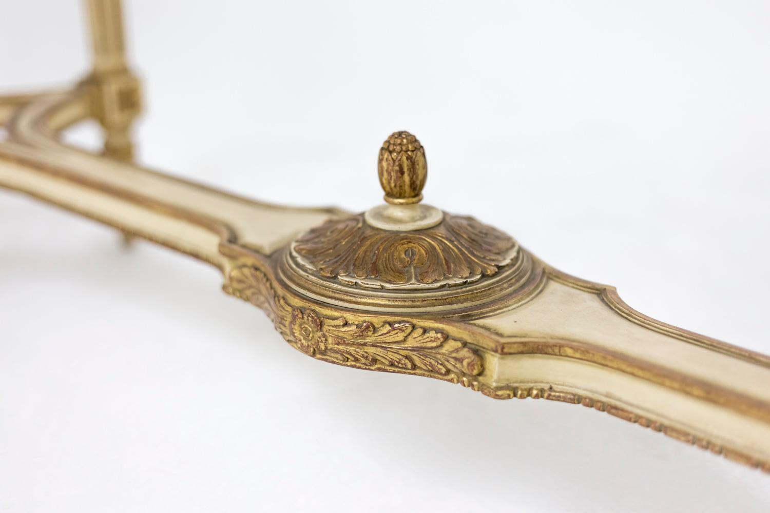 Loscertales, Large Louis XVI Style Console in Lacquered and Giltwood, 1960s 6