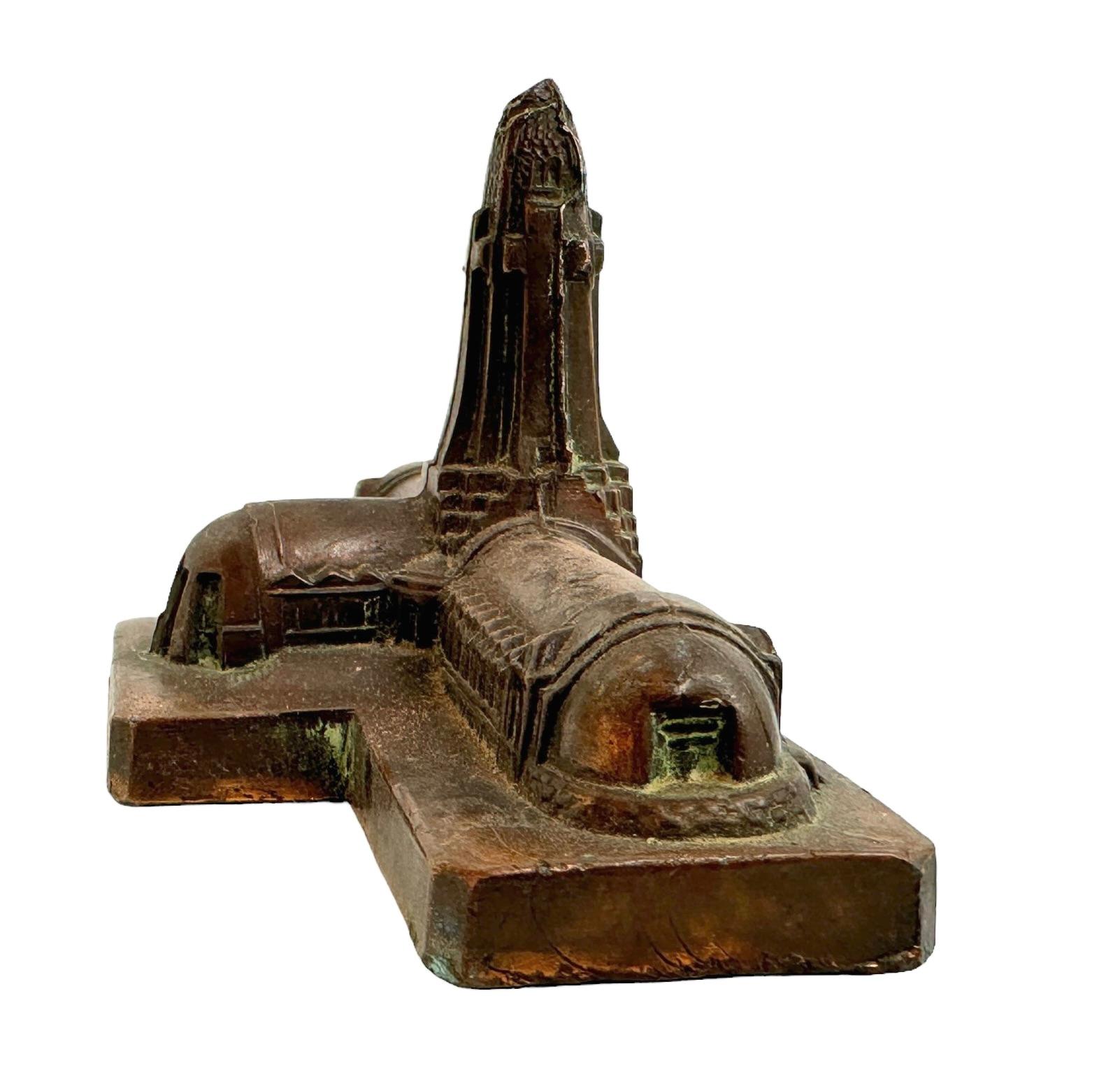 French L'Ossuaire de Douaumont Souvenir Building Architectural Model vintage France For Sale