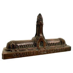 L'Ossuaire de Douaumont Souvenir Building Architectural Model vintage France