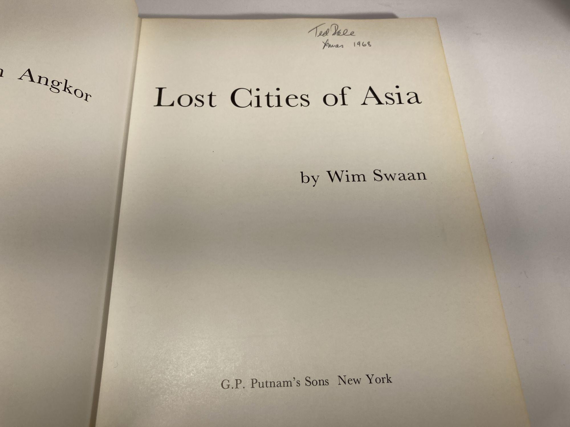 20th Century Lost Cities of Asia Hardcover Book 1st Edition 1966 by Wim Swaan For Sale