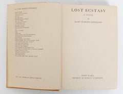 Lost Ecstasy by Mary Roberts Rinehart, First Edition