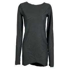 LOST & FOUND Size XS Black Cotton Asymmetrical Long Sleeve Dress