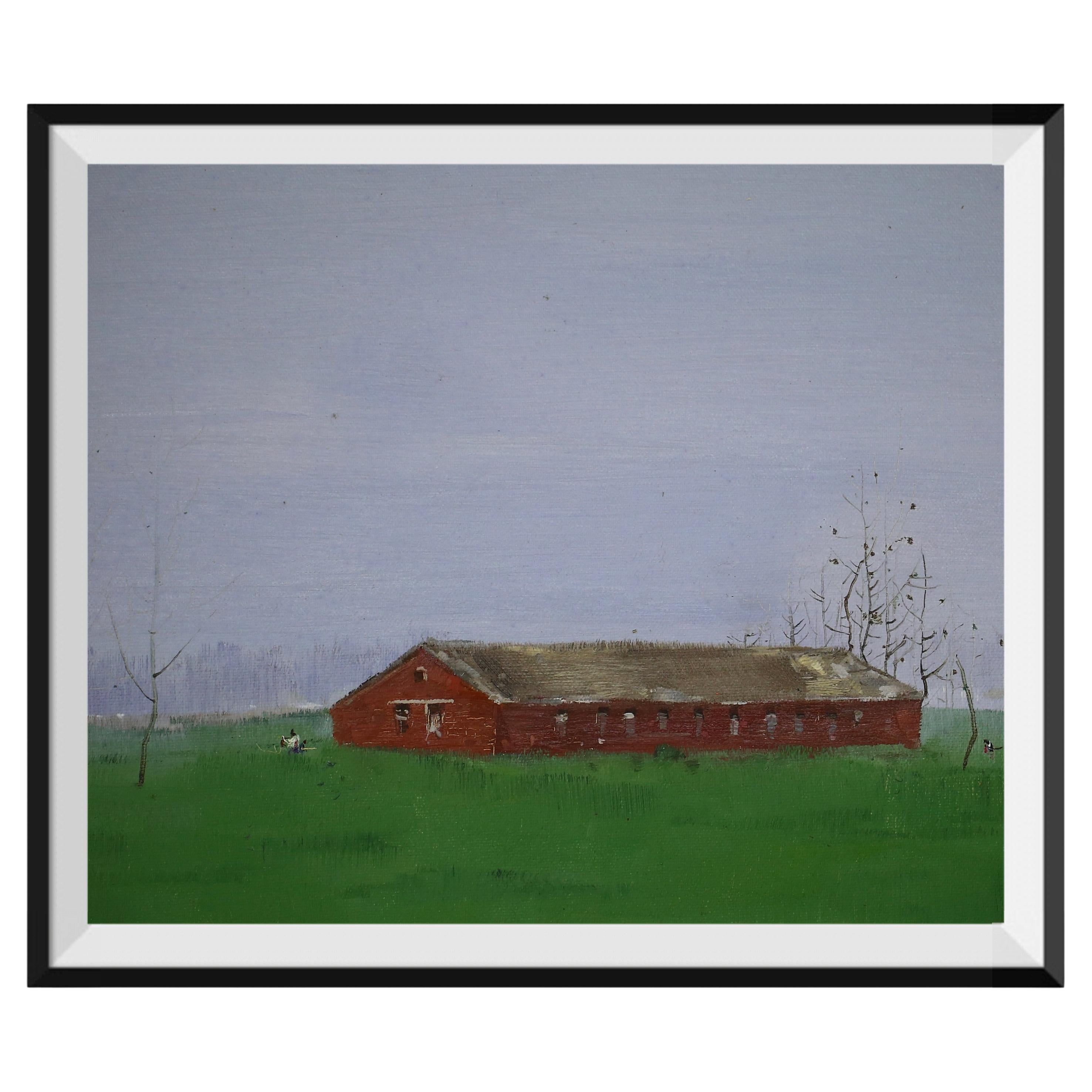 "Lost in Countryside" Series with Black Metallic Frame For Sale