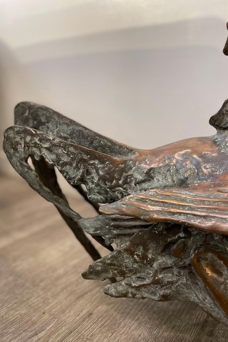 Escultura de bronce fundido a la cera perdida Gallo de Luciano Minguzzi en venta 9