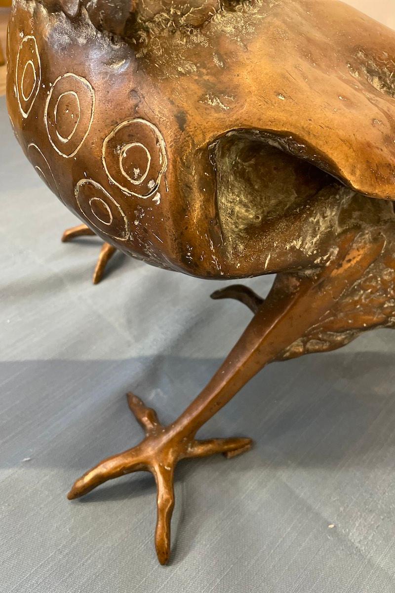 Escultura de bronce fundido a la cera perdida Gallo de Luciano Minguzzi en venta 3