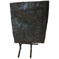 Lost Wax Process Mid-Century Modern Abstract Bronze Sculpture