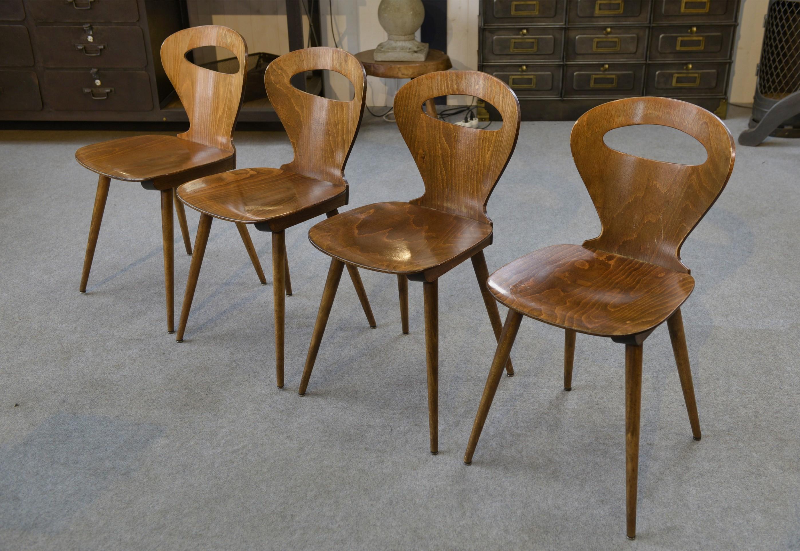Lot de 4 chaises modèle 