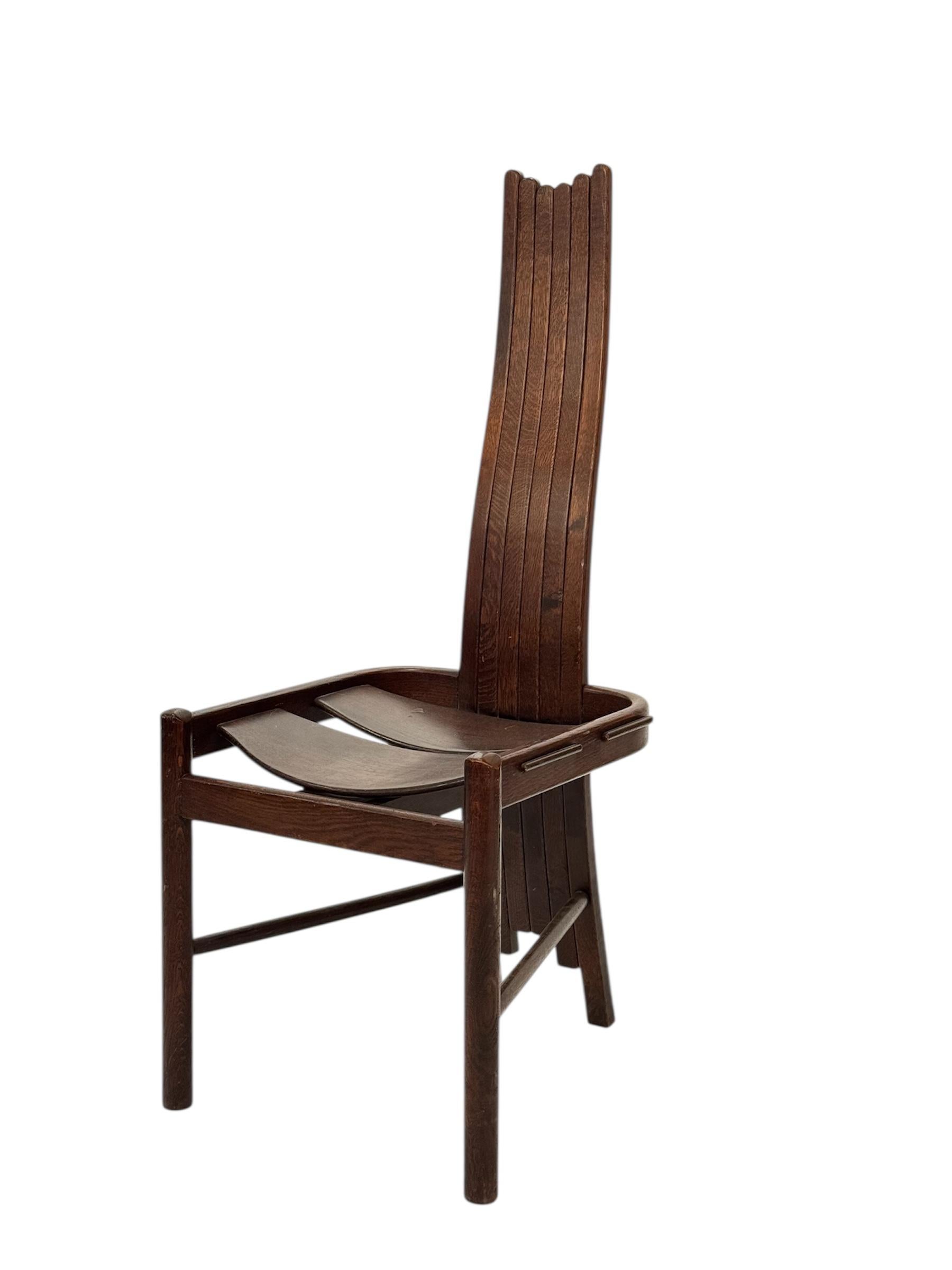 Tedesco Lotto di 6 chaise de salle à manger di Allmilmö, anni '80 in vendita