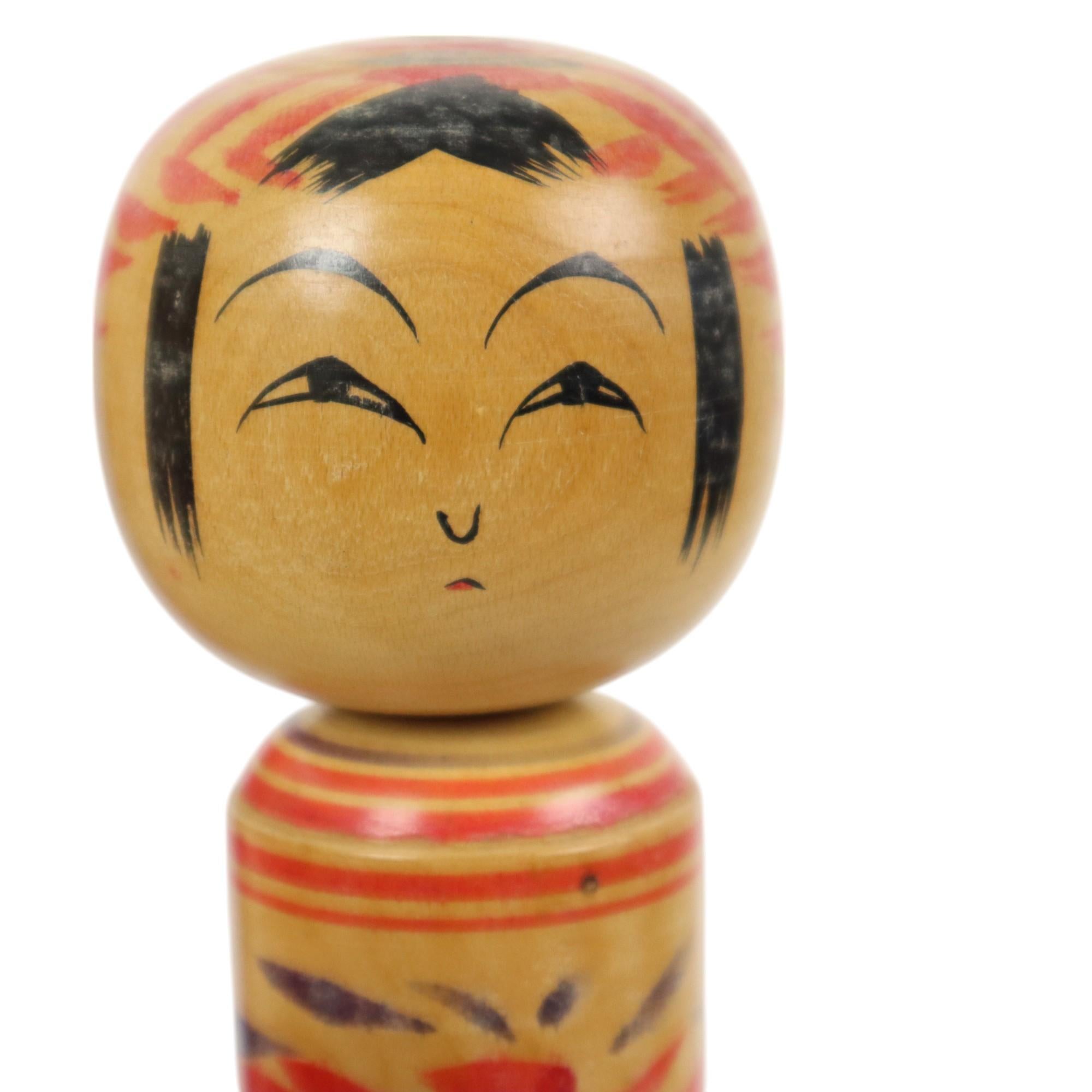 Lotto di 13 Kokeshi d'epoca tradizionali Giappone Seconda metà del XX secolo in vendita 2