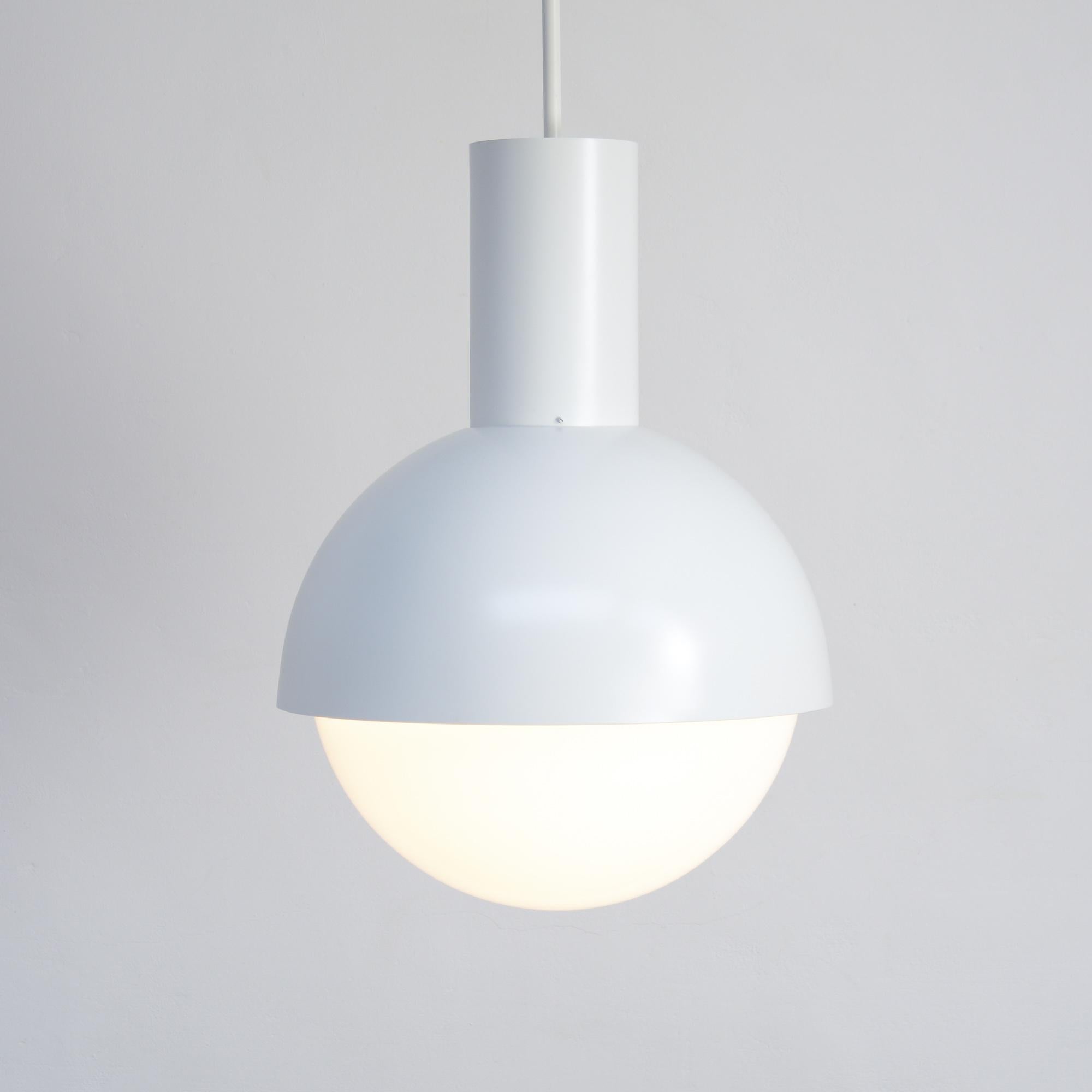 Modern Extra Large White Pendant Lamps of the 1970s