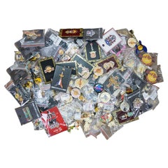 Lot of 162 Hard Rock Cafe Brooch Pins Buttons Magnets Bottle Opener