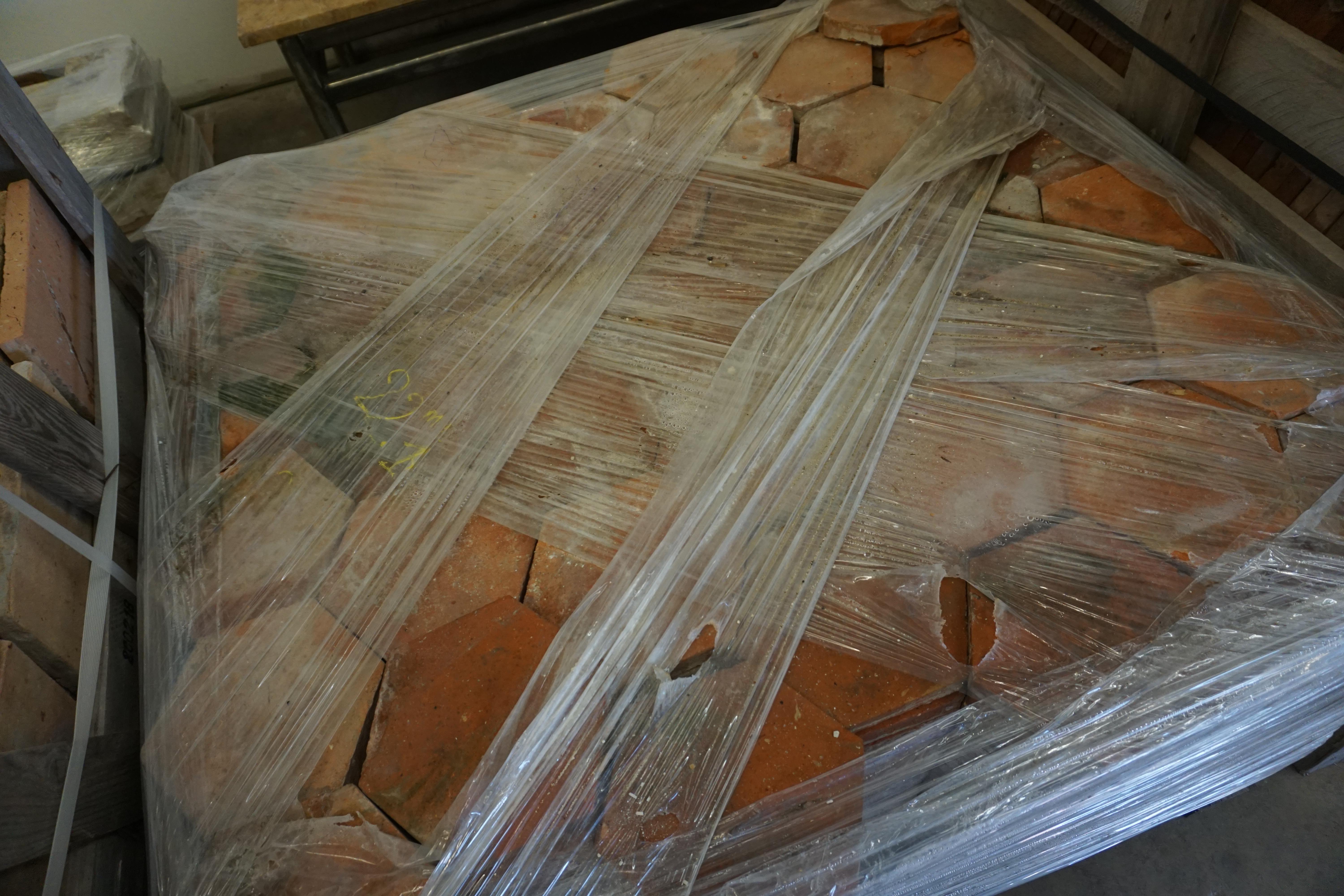 reclaimed terracotta floor tiles