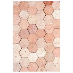 Antique 18th Century Reclaimed Terracotta Hexagon Flooring