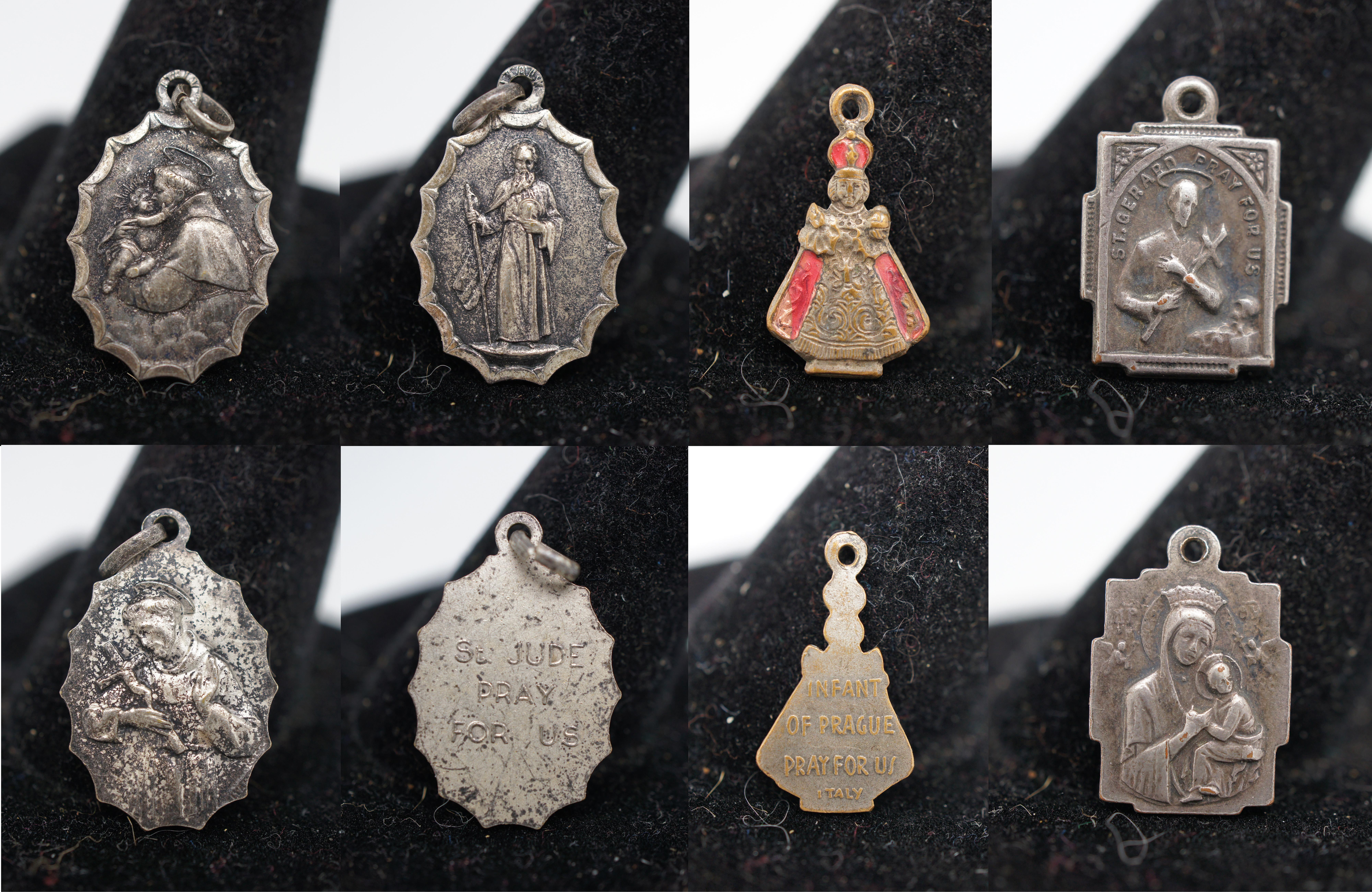antique religious medals