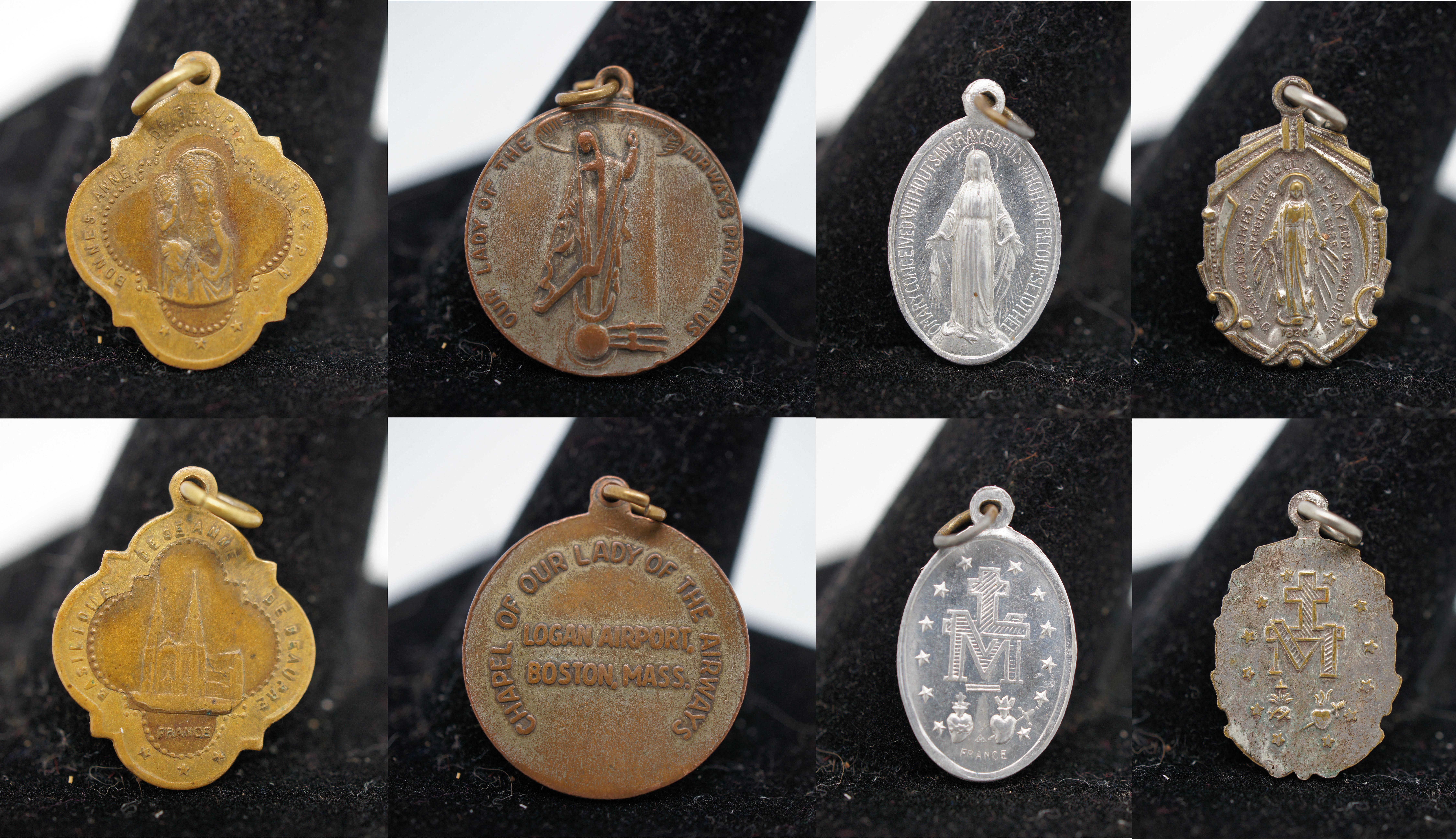 Lot of 29 Antique Vintage Christian Religious Medals Church Cross Pins 1