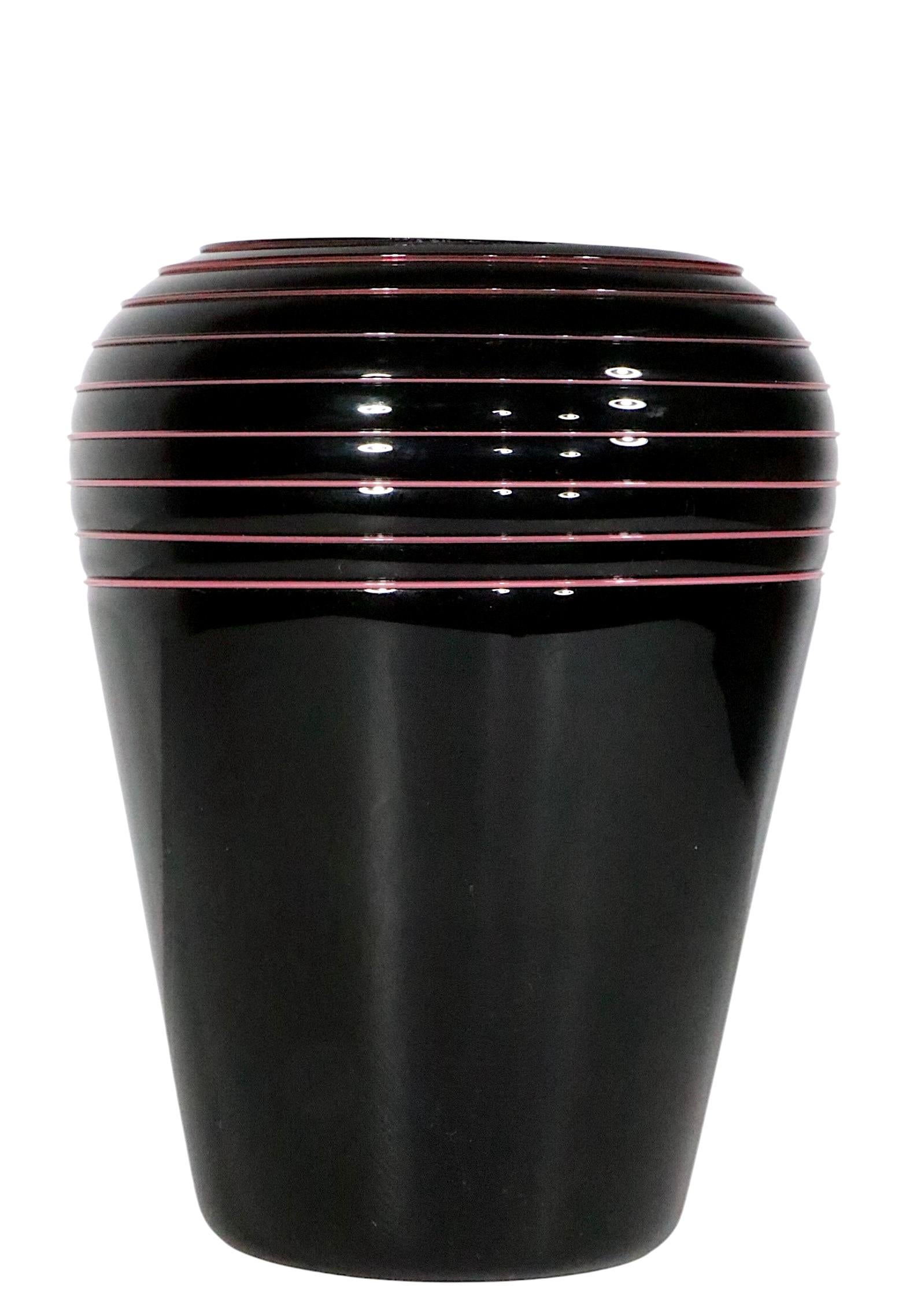 Lot of 3  Art Glass vases att. to Seguso c. 1980's in vendita 5