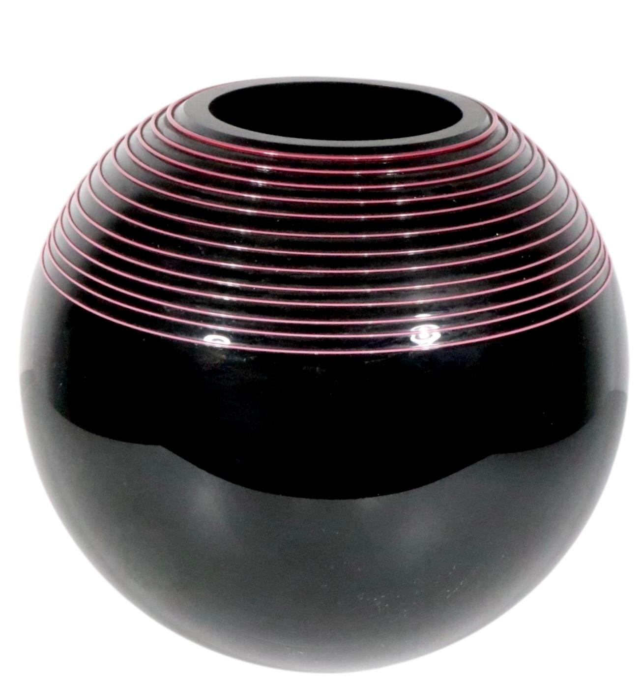 Lot of 3  Art Glass vases att. to Seguso c. 1980's In condizioni buone in vendita a New York, NY