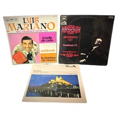 Lot of 3 Classical Vinyl Records - Beethoven, Luis Mariano, Strauss - 2Y18