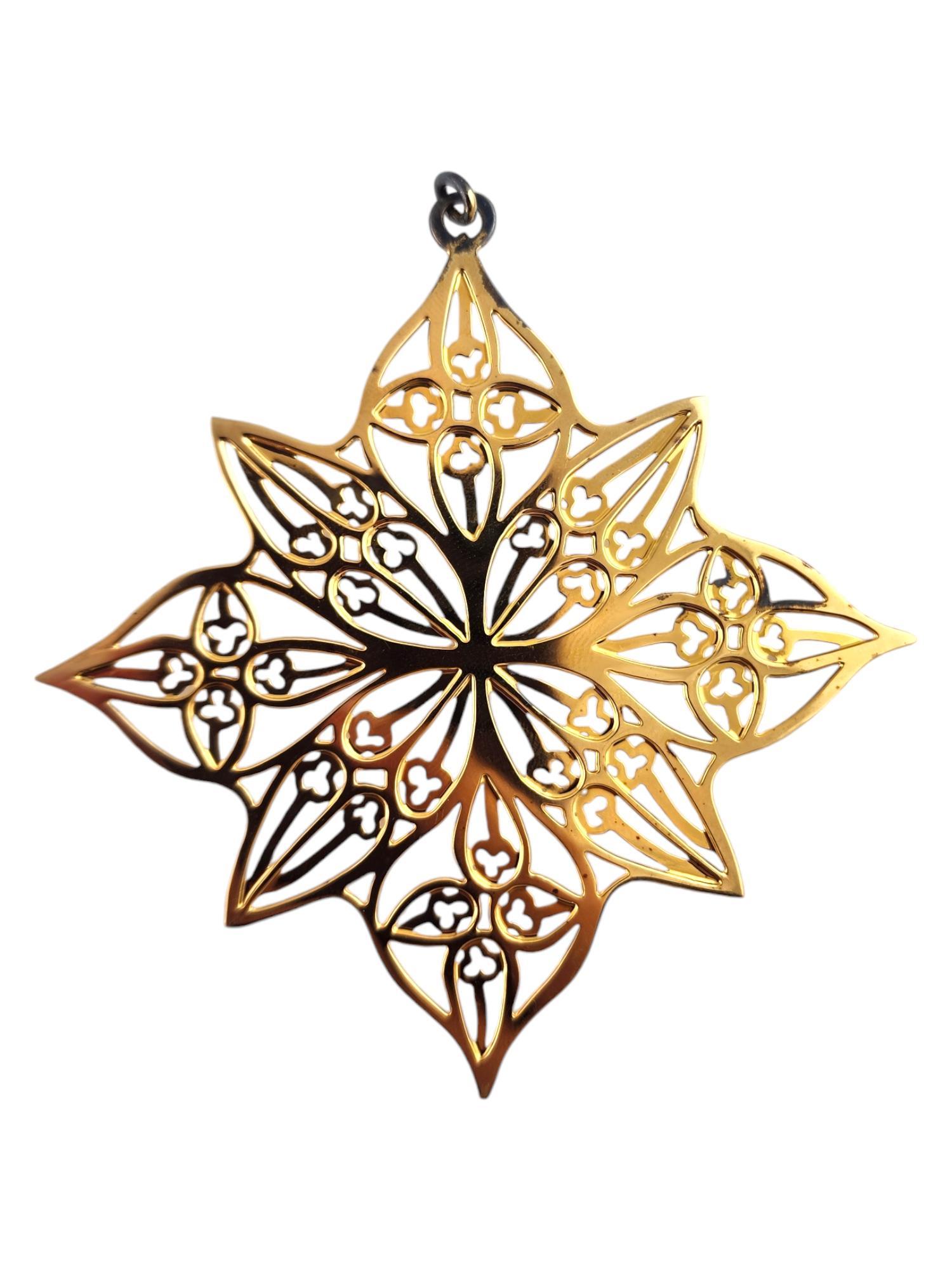 Lot of 3 MMA Sterling Silver Snowflake Ornaments #18718 In Good Condition In Washington Depot, CT
