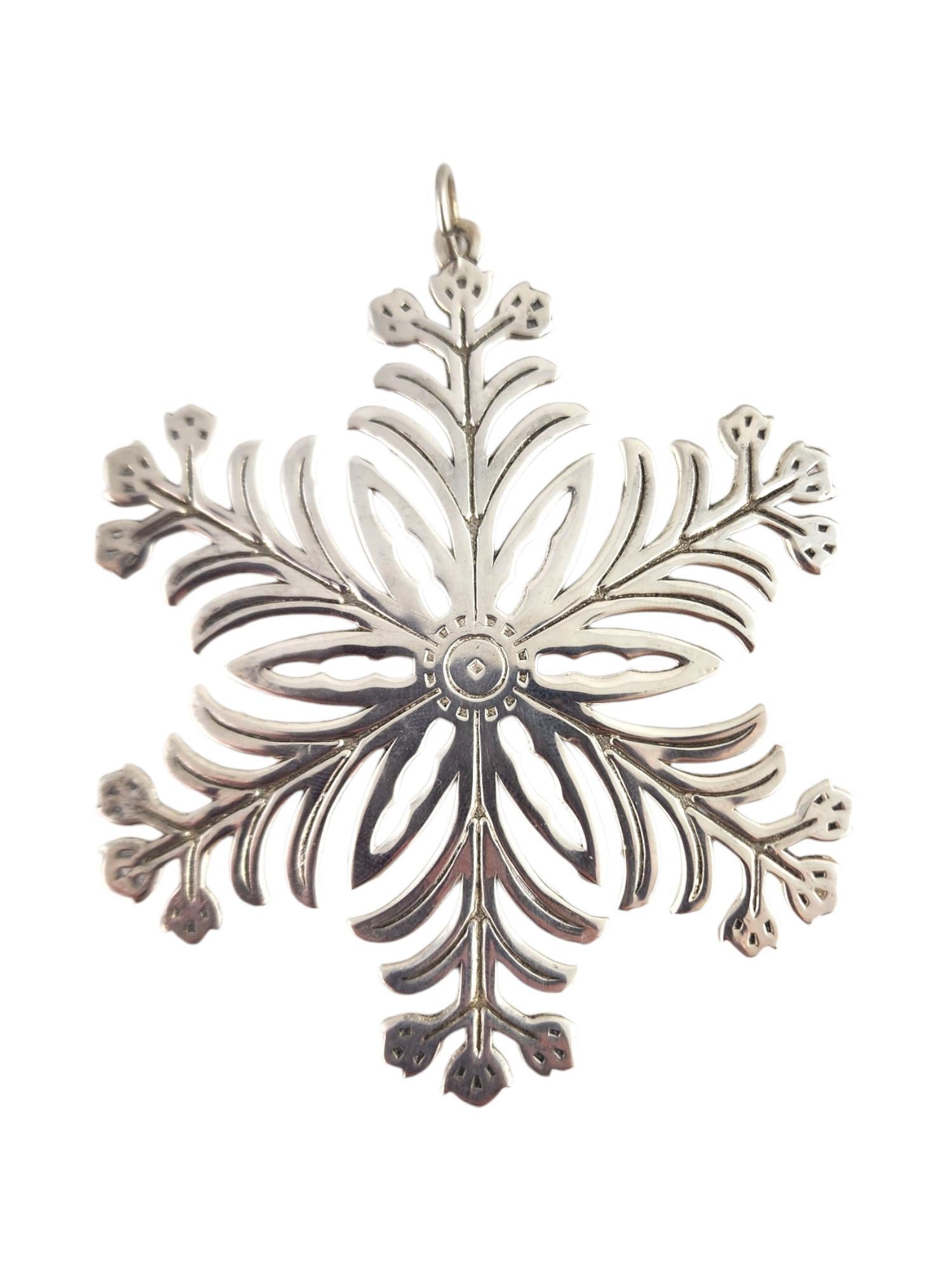 Lot of 3 MMA Sterling Silver Snowflake Ornaments #18718 2