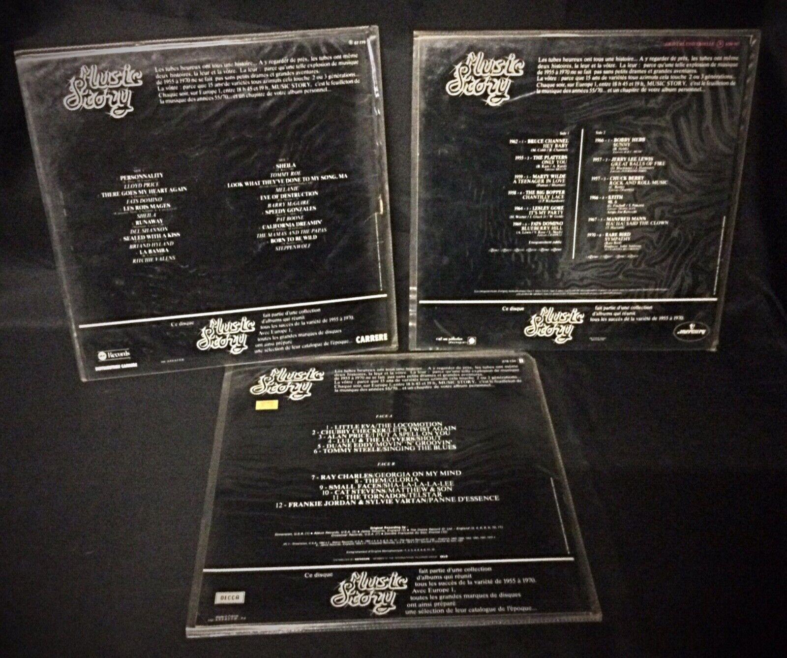This set features three classic vinyl records from the 