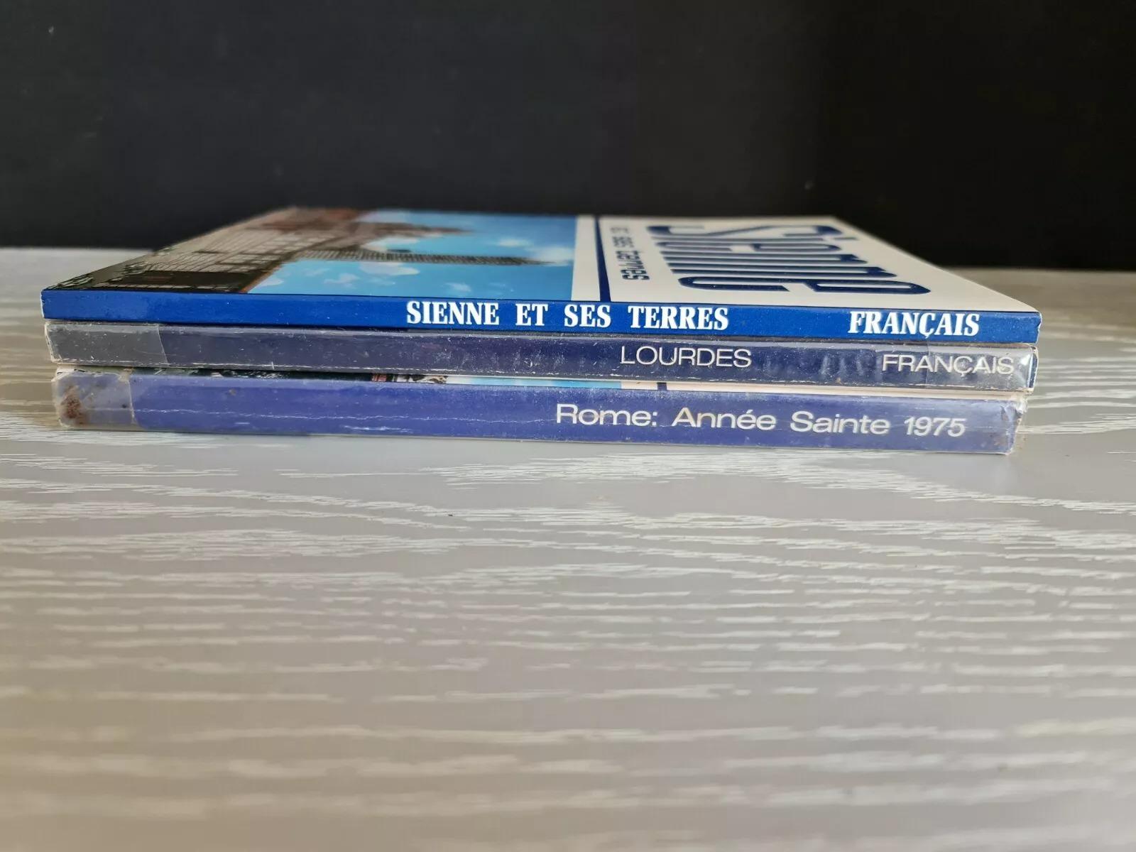 Lot von 3 religiösen und kulturellen Werken: „Sienne et ses Terres“ „Lourdes“ – 3Y05 im Angebot 4