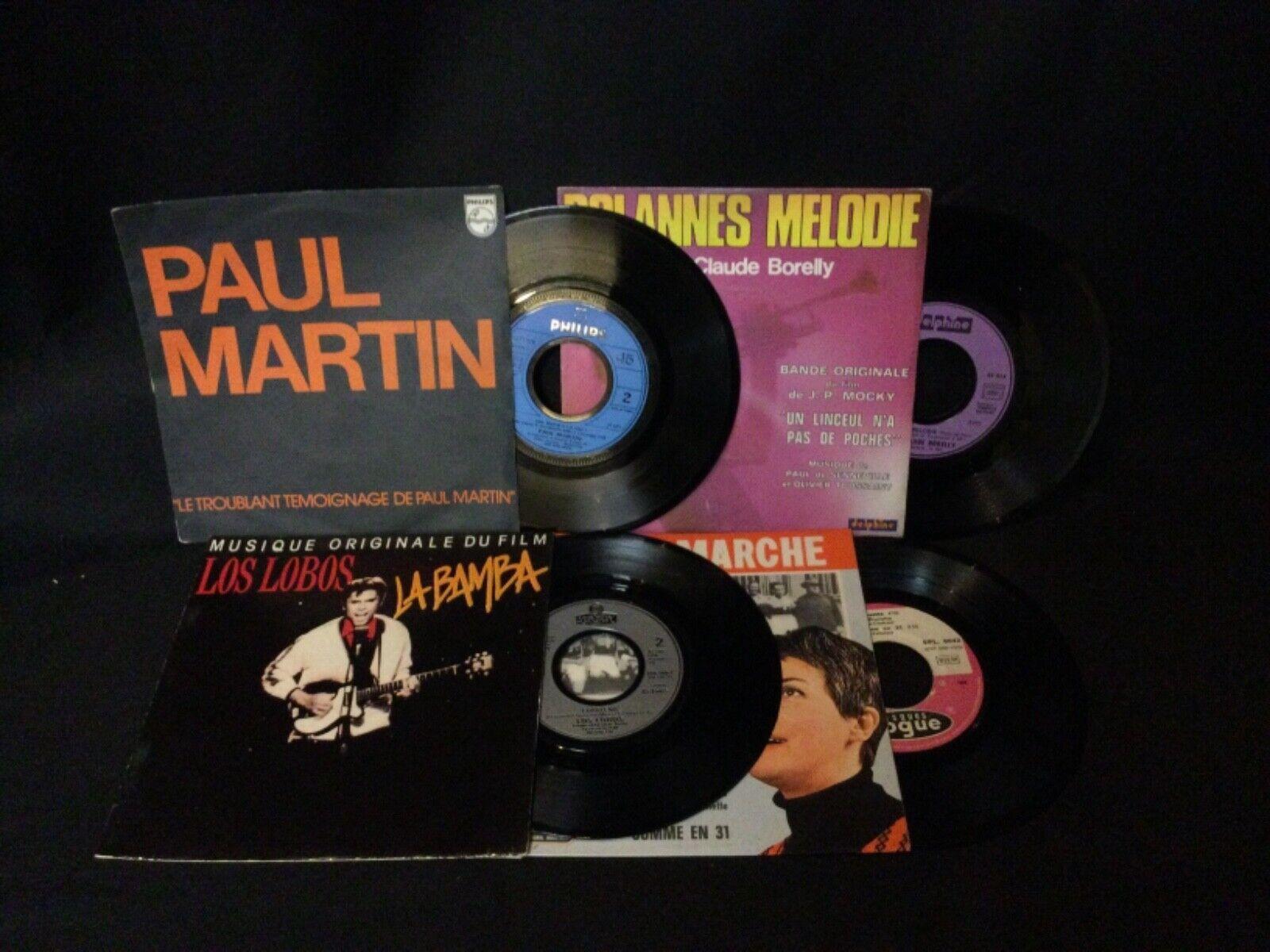 Stile impero Lotto di 3 dischi vintage in vinile 45 RPM - G. Palma, Los Lobos, A.I.C. Borelly - 2Y06 in vendita