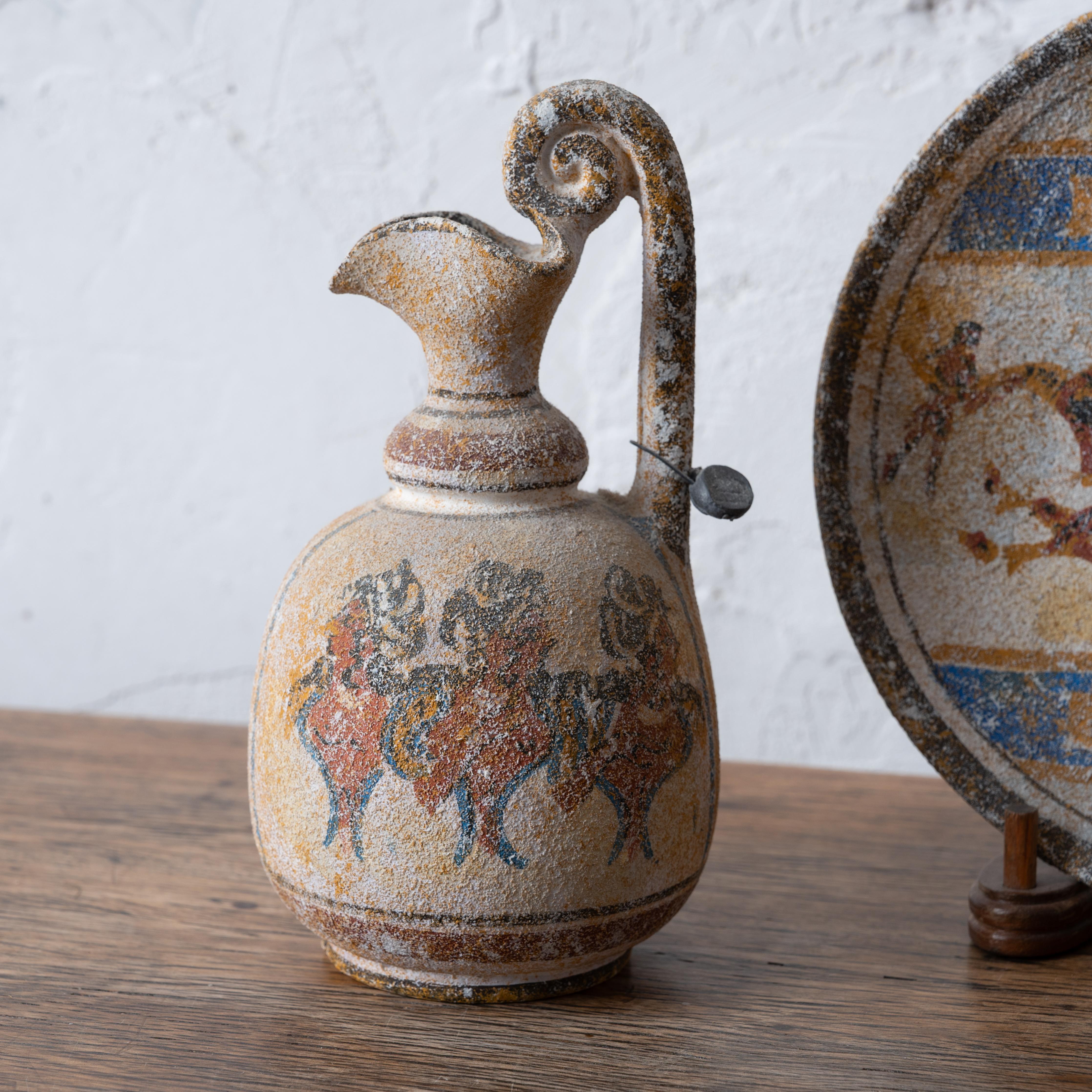 Inconnu Lot de 4 répliques de poteries grecques en vente