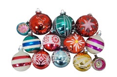 Lot of 46 Vintage & Antique Mercury Glass Christmas Tree Ornaments