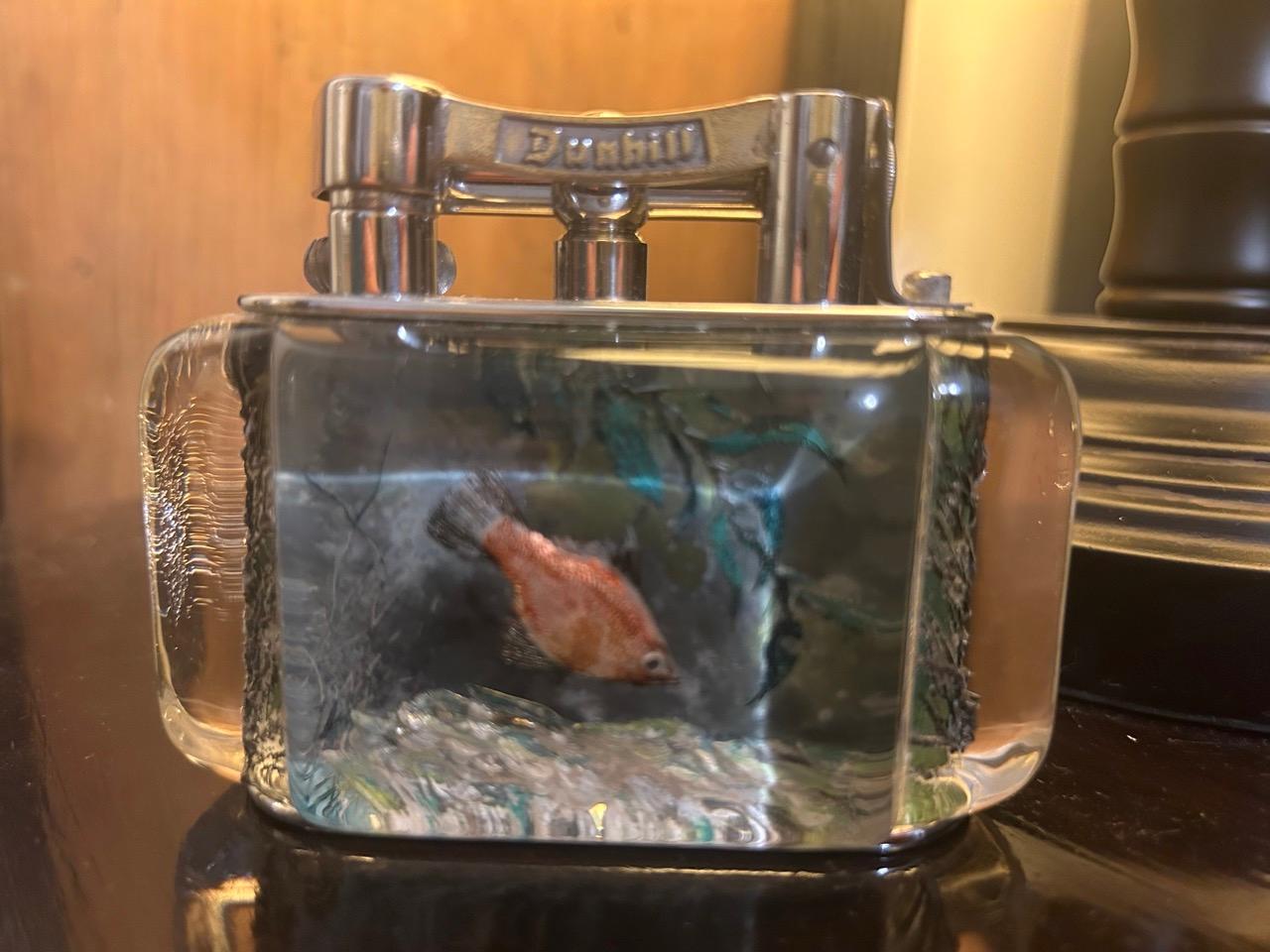 Lot of 5 Lighters, Rare 1950s Dunhill Aquarium Half Giant Lighters For Sale 6