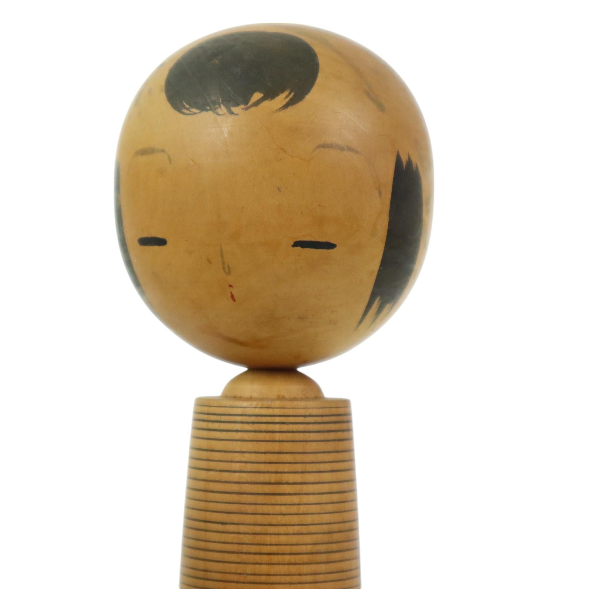 Fine XX secolo Lotto di 5 bambole kokeshi d'epoca Giappone Wood Showa in vendita