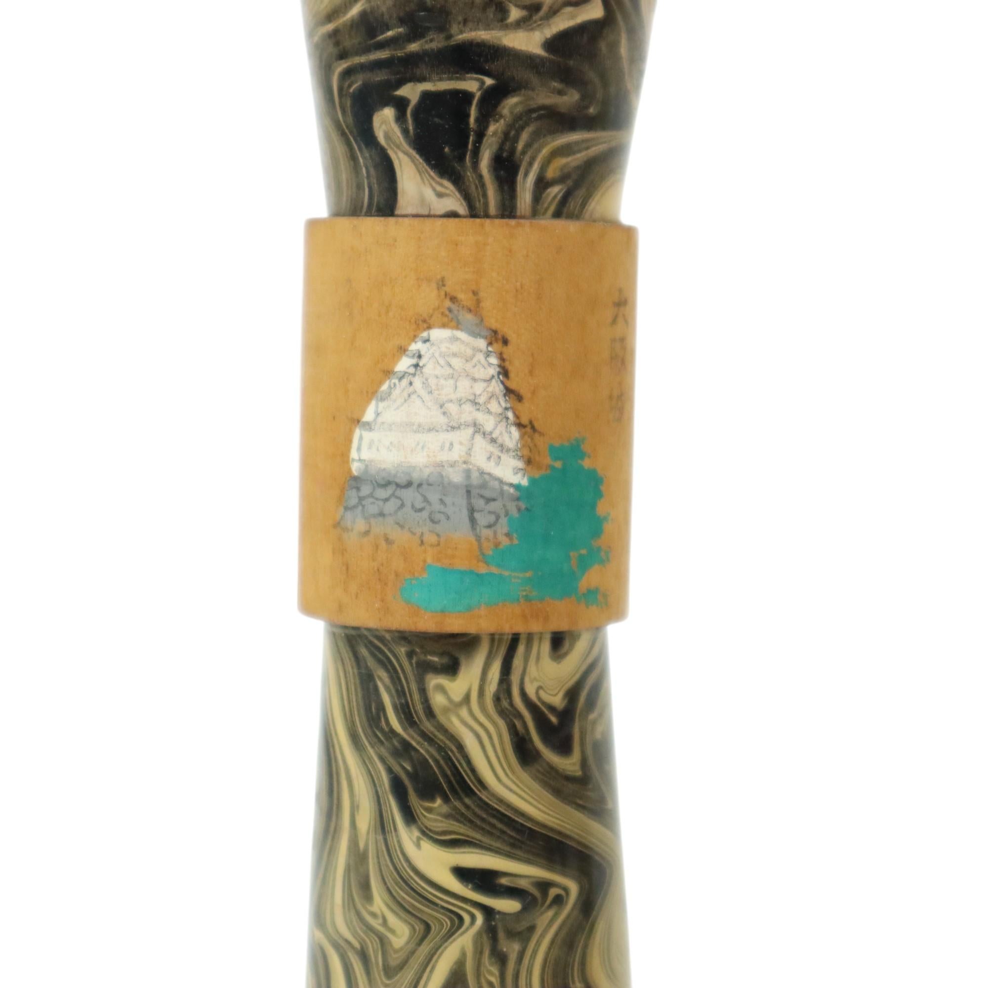 Lotto di 5 bambole kokeshi d'epoca Giappone Wood Showa in vendita 1
