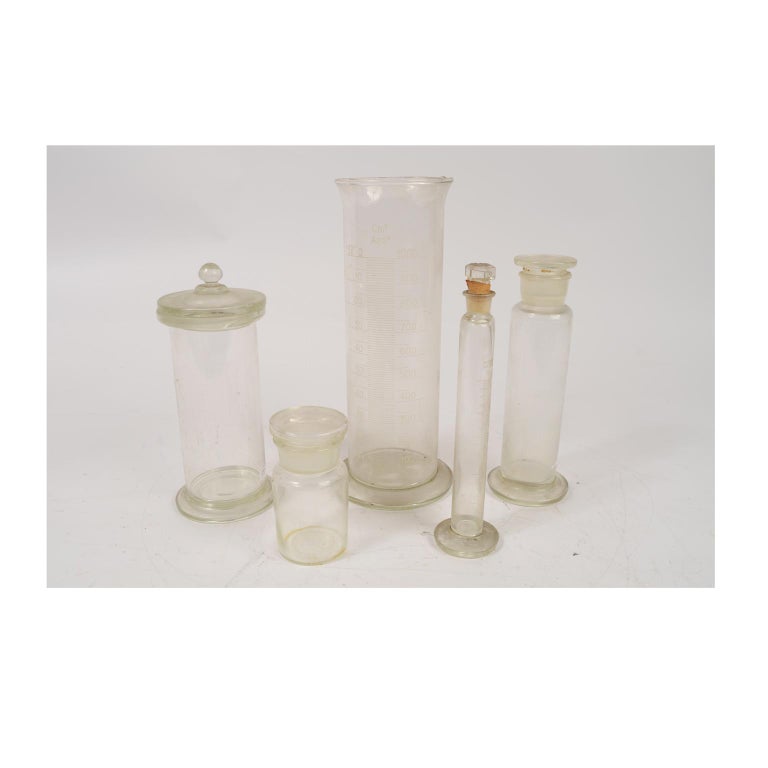 59 Pieces of Glassware and a Copper Stove from a Scientific Laboratory