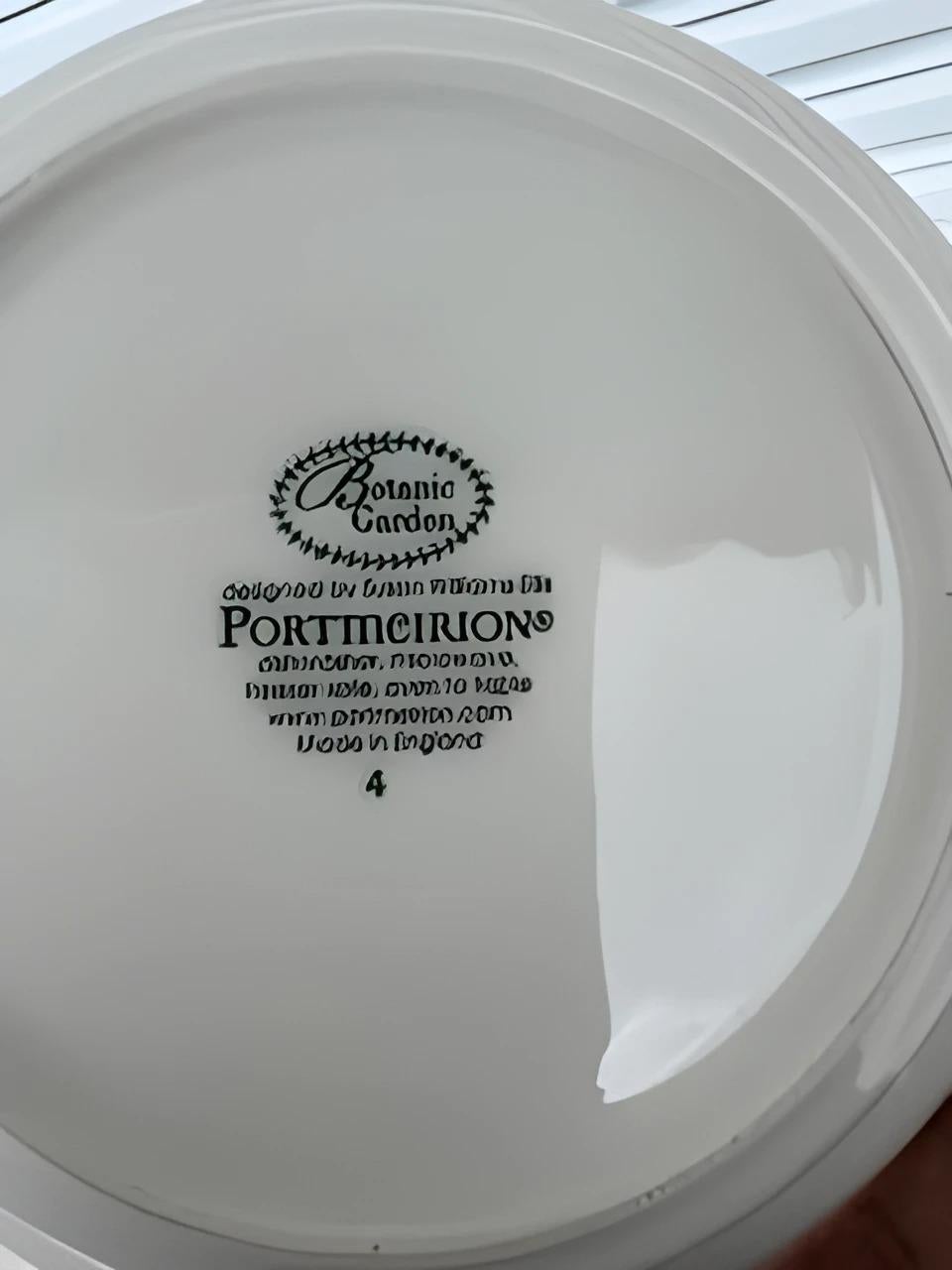 Lot von 6 Porzellan-Oatmealtellern aus Porzellan im Zustand „Hervorragend“ im Angebot in Pasadena, TX