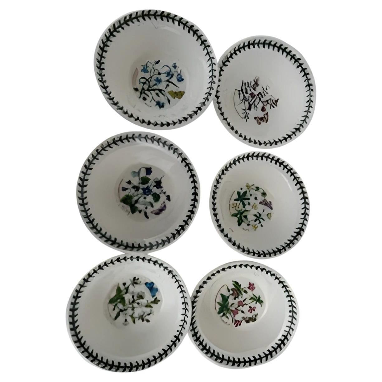 Lot von 6 Porzellan-Oatmealtellern aus Porzellan im Angebot