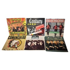 Lot of 6 Vintage 45 RPM Vinyl Records - Break Machine, Apache, A-Ha - 2Y10