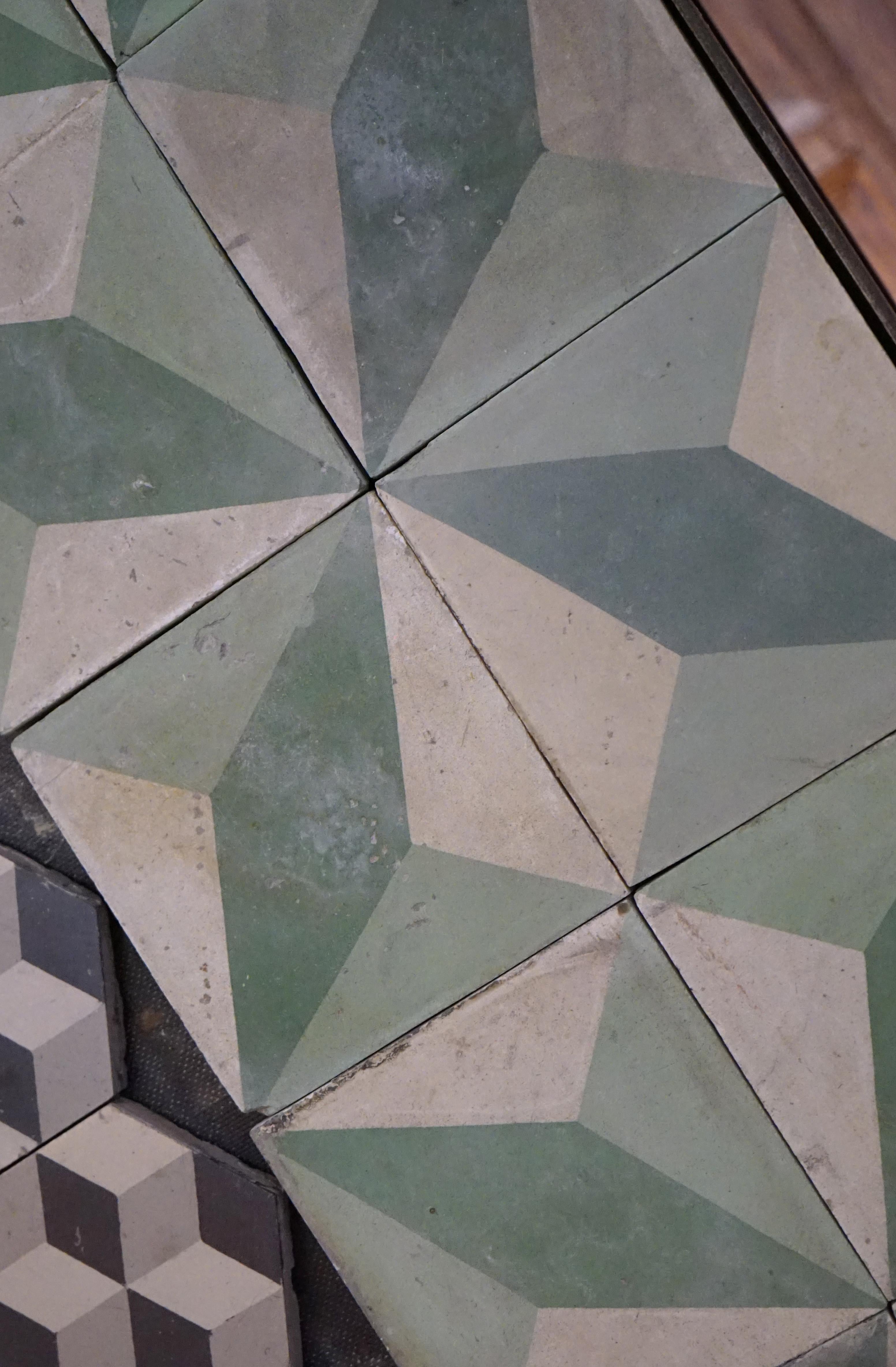 20th Century Reclaimed French Tiles