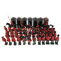 Vintage Lot of 61 Britains Toy Soldiers Deetail Scots Guards Highlanders Band Mounties