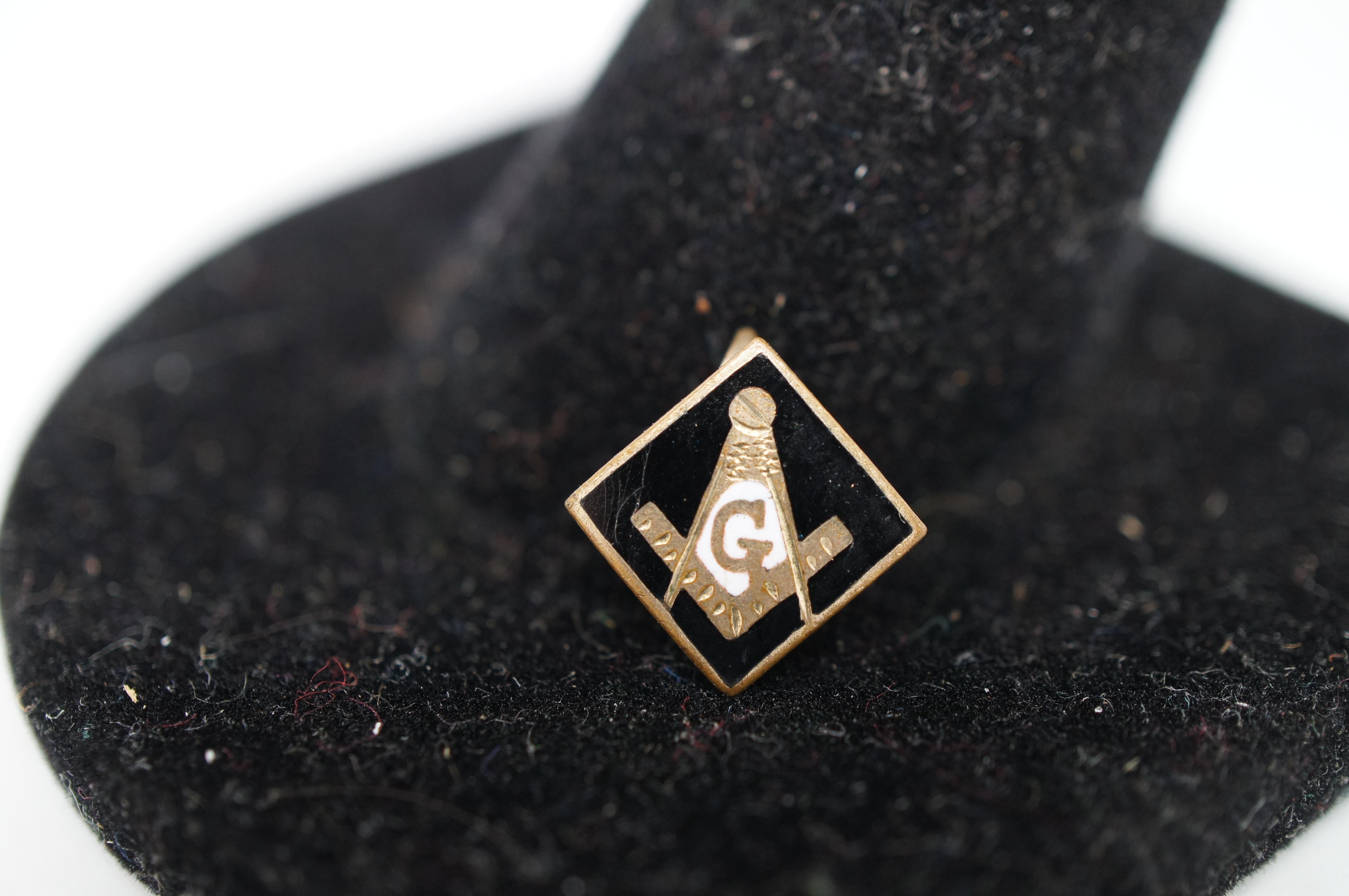 Metal Lot of 7 Masonic Shriner Lapel Pins Ohio Lodges Scimitar Square & Compass
