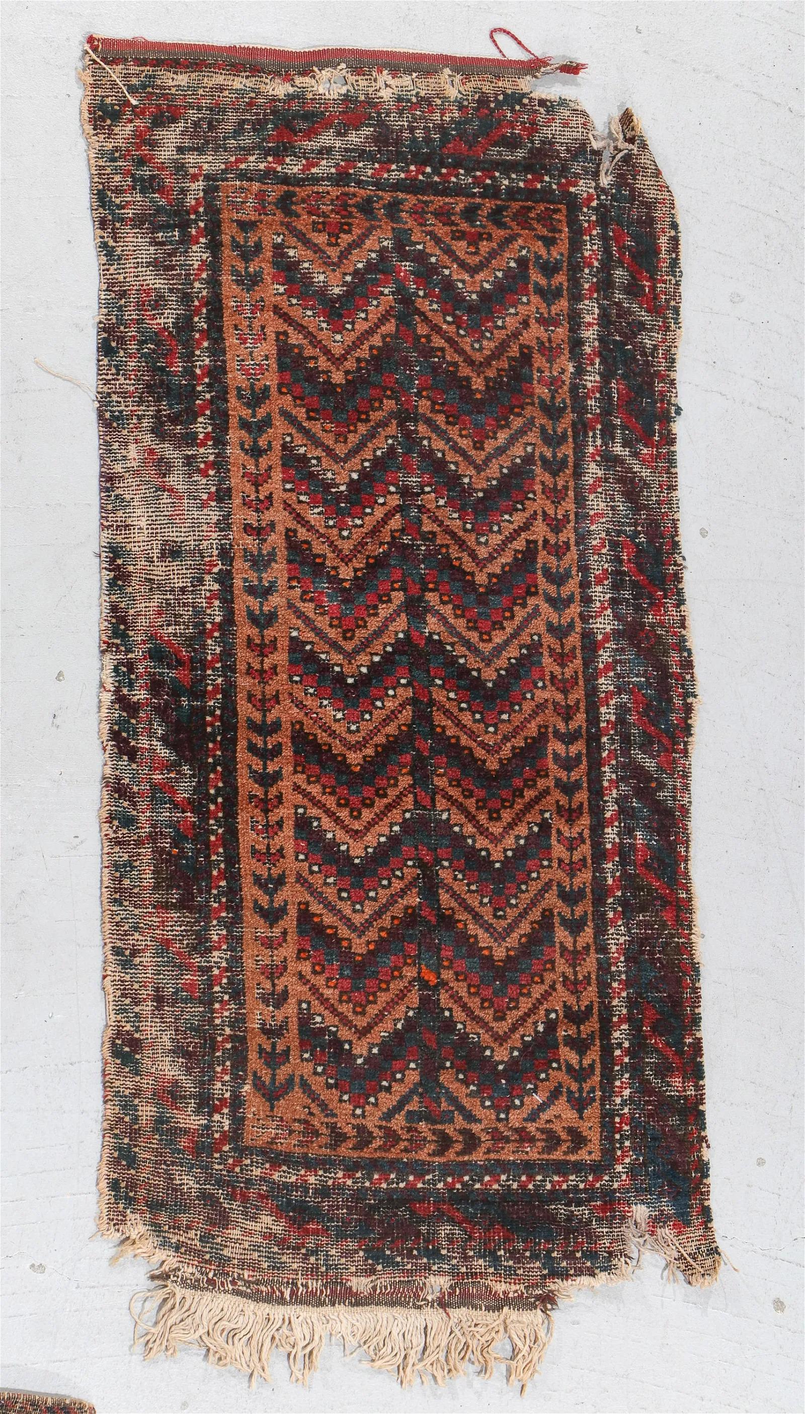 Late 19th Century Lot of 9 Antique Afghan Baluch Collectible Rugs 1.6' x 3.2', 1870s - 2B29 For Sale