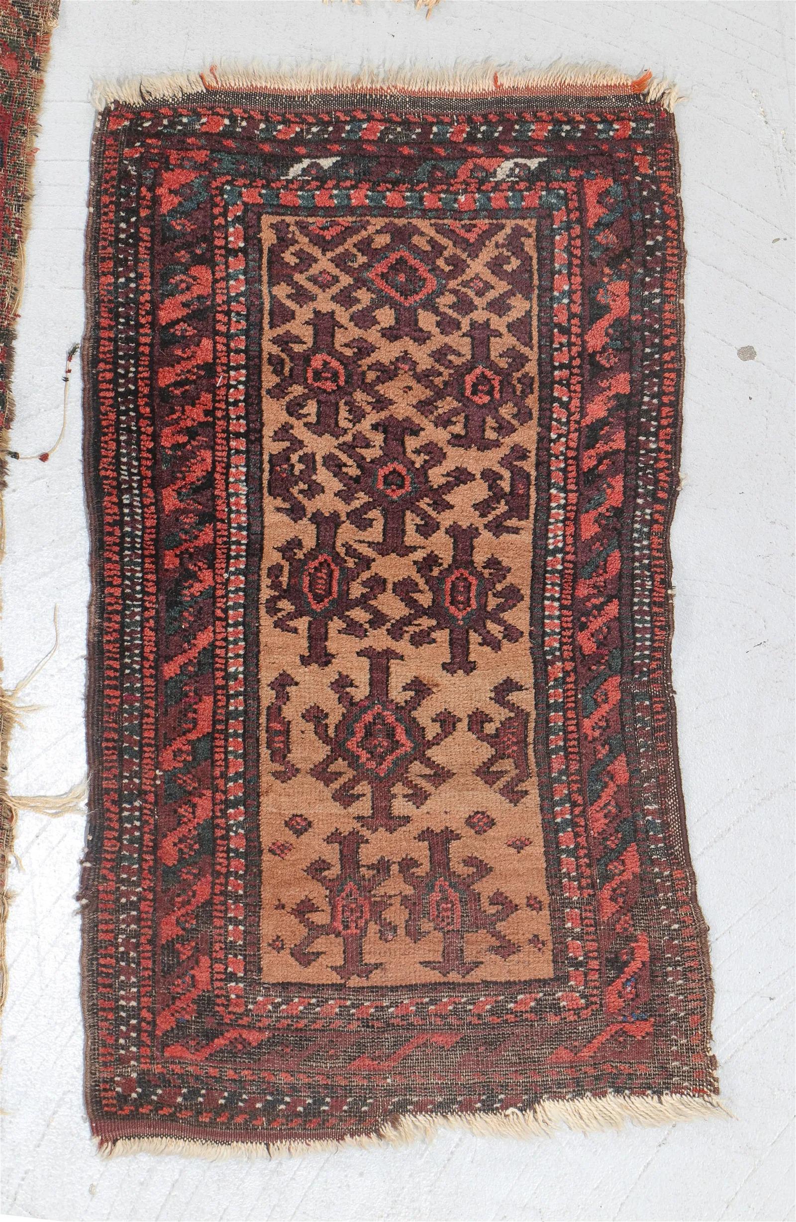 Lot of 9 Antique Afghan Baluch Collectible Rugs 1.6' x 3.2', 1870s - 2B29 For Sale 2