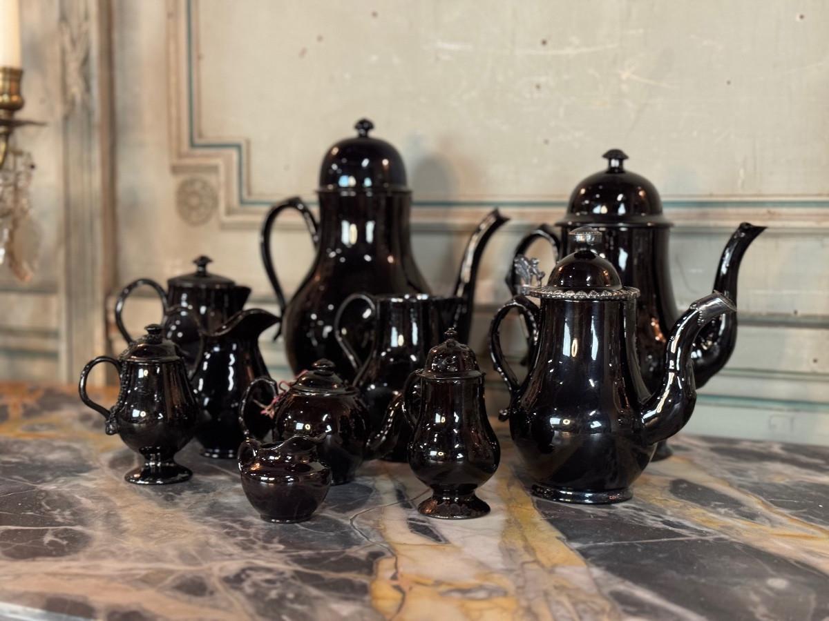 Lote de tierra negra de Namur, siglo XVIII Francés en venta