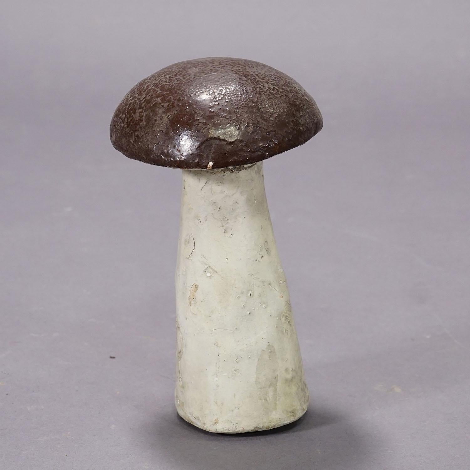 20th Century Lot of Five Terracotta Boletus Mushrooms for Garden Decoration 1950s