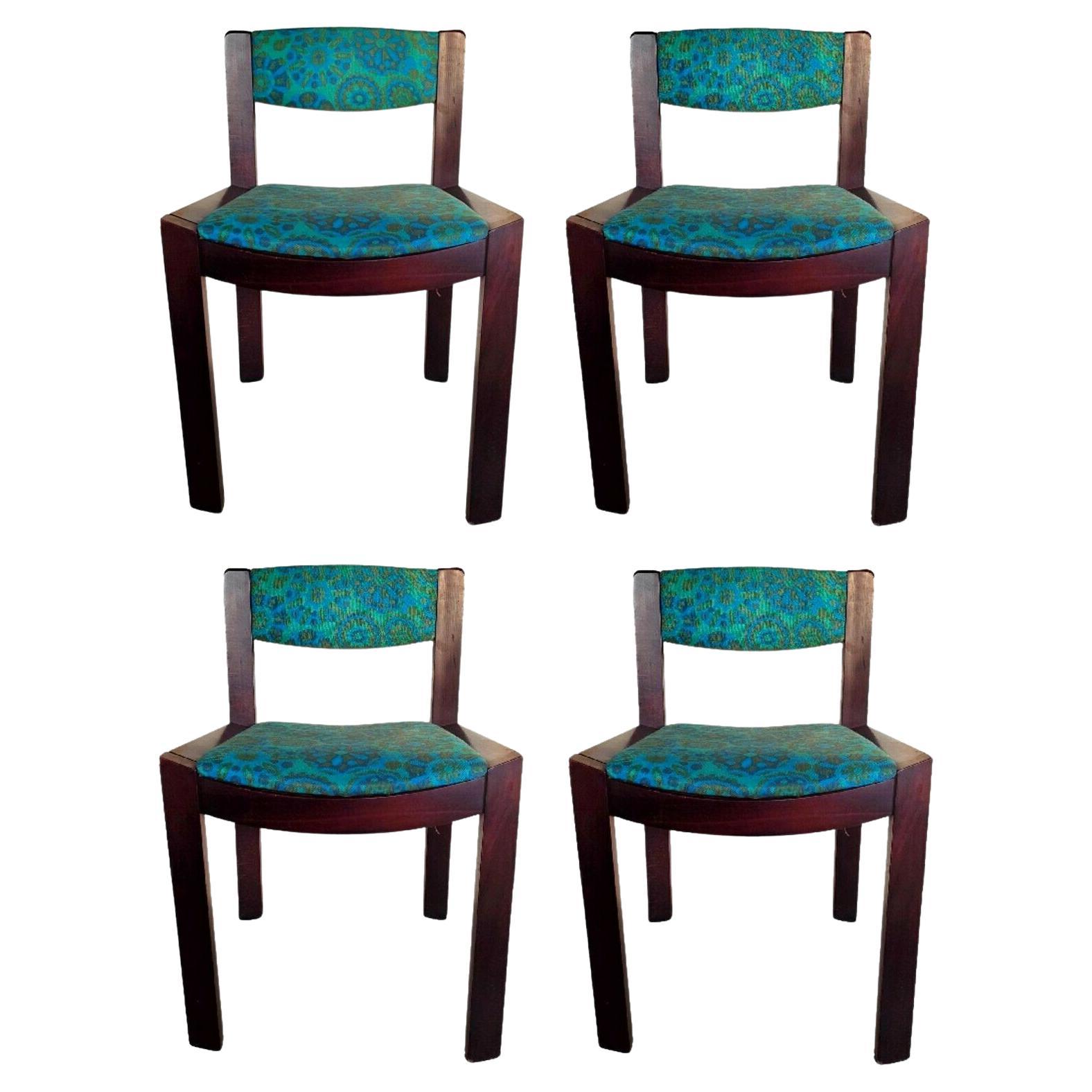 Lot of Four Chairs Series "300" Design Joe Colombo for Pozzi, 1965